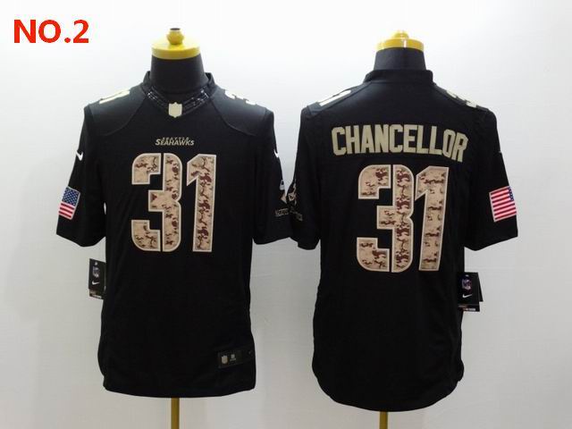 Men's Seattle Seahawks #31 Kam Chancellor Jersey NO.2;